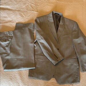 Calvin Klein Men's Light Brown Two-Piece Suit